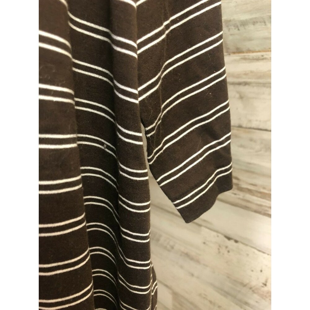 Ralph Lauren Polo Golf Men's Shirt Brown & Cream Stripe 100% Cotton XL - Picture 4 of 6